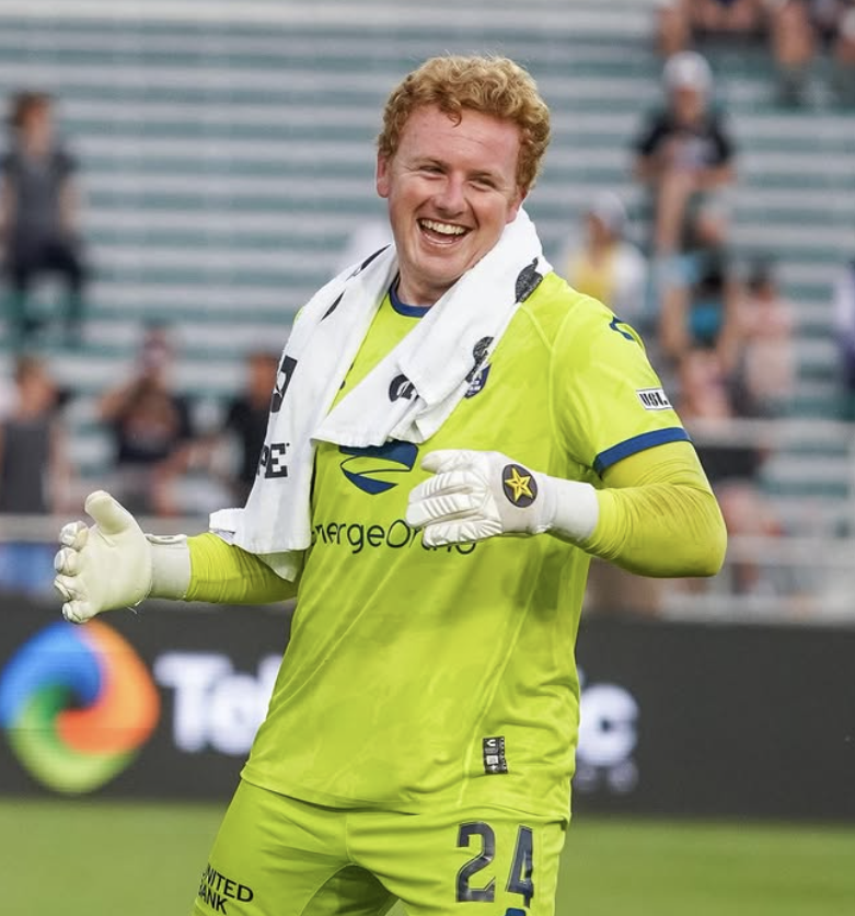 Trevor Mulqueen Makes USL Championship Debut Wearing Gold Star Goalkeeping Gloves
