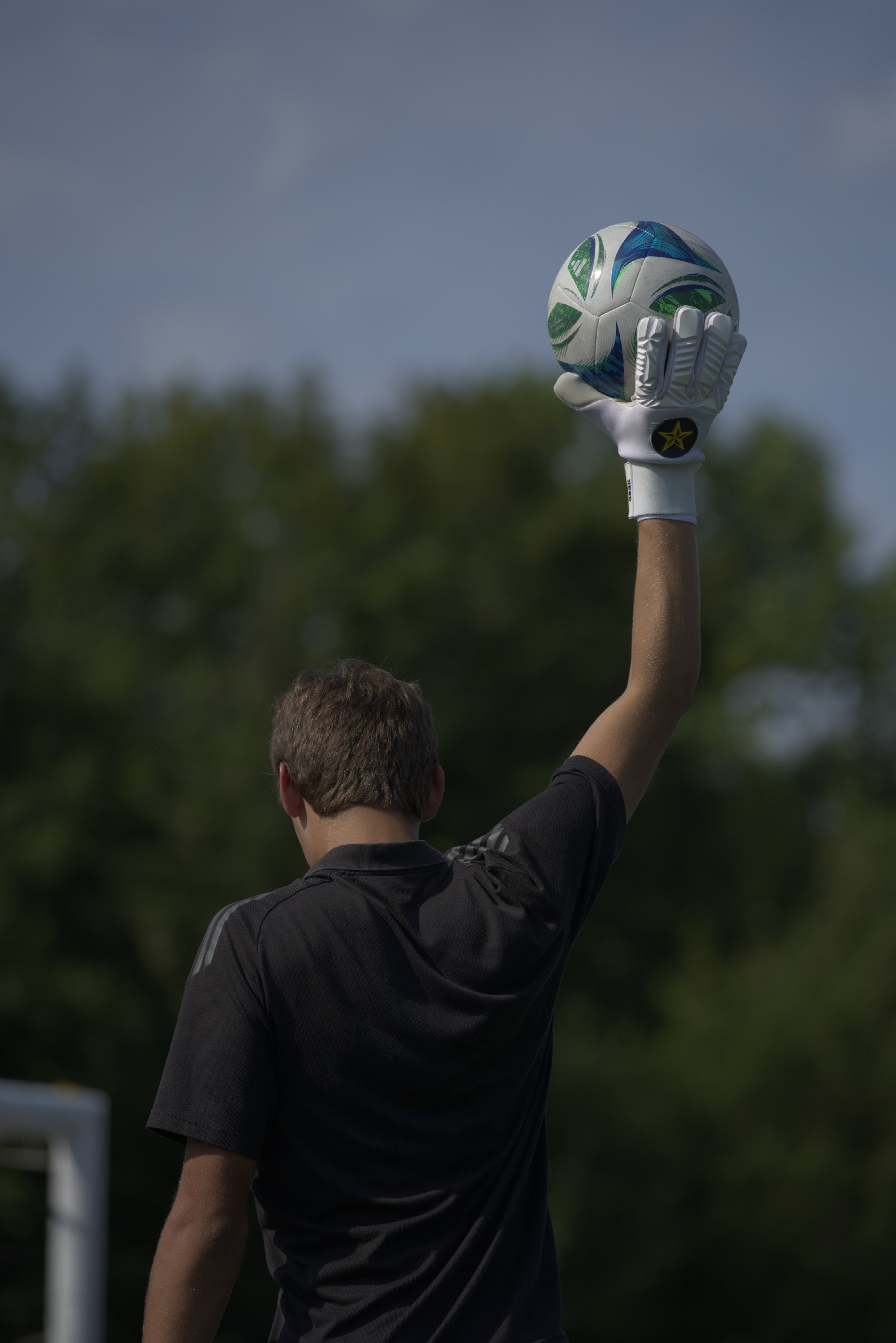 People in Goalkeeper gloves
