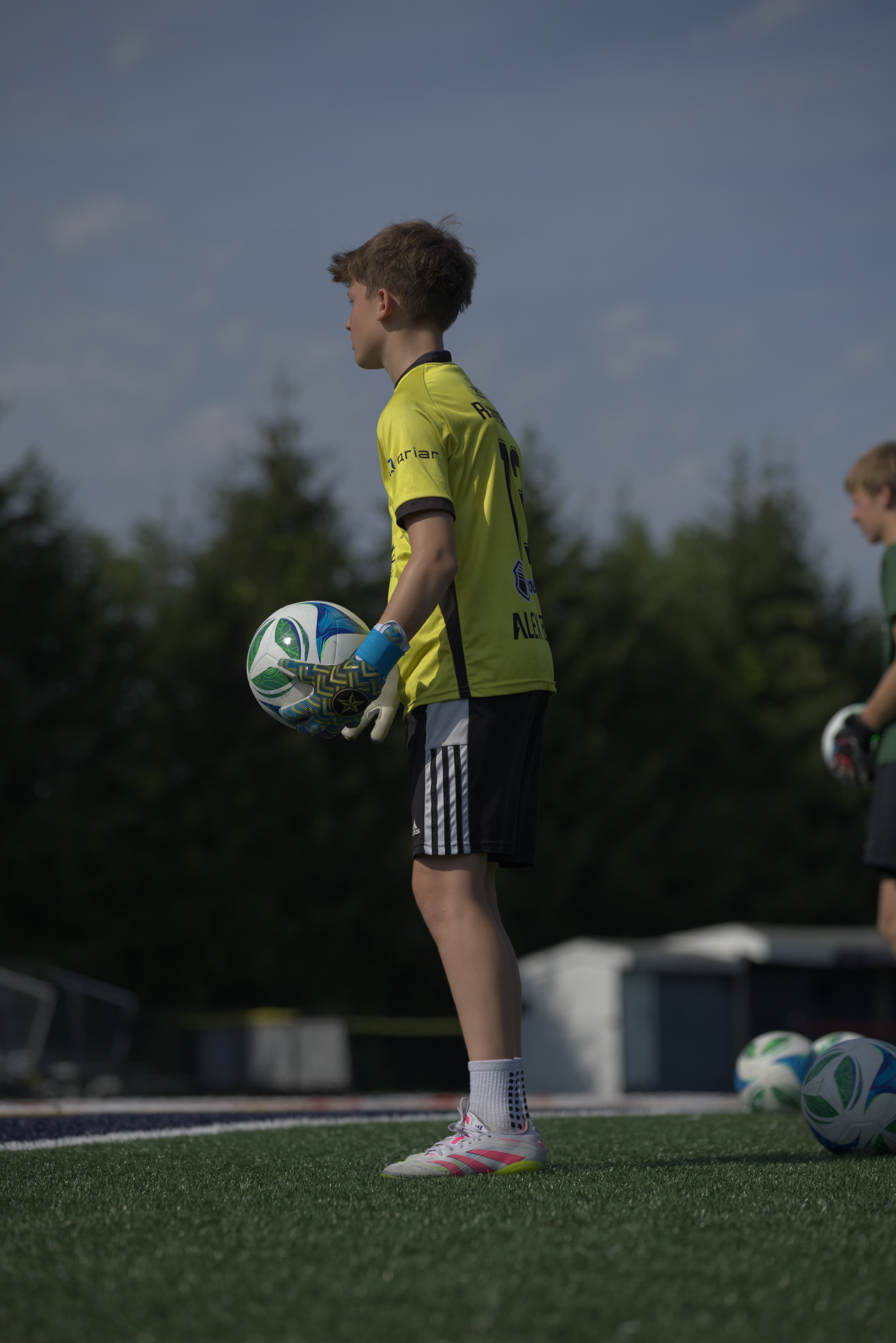 People in Goalkeeper gloves