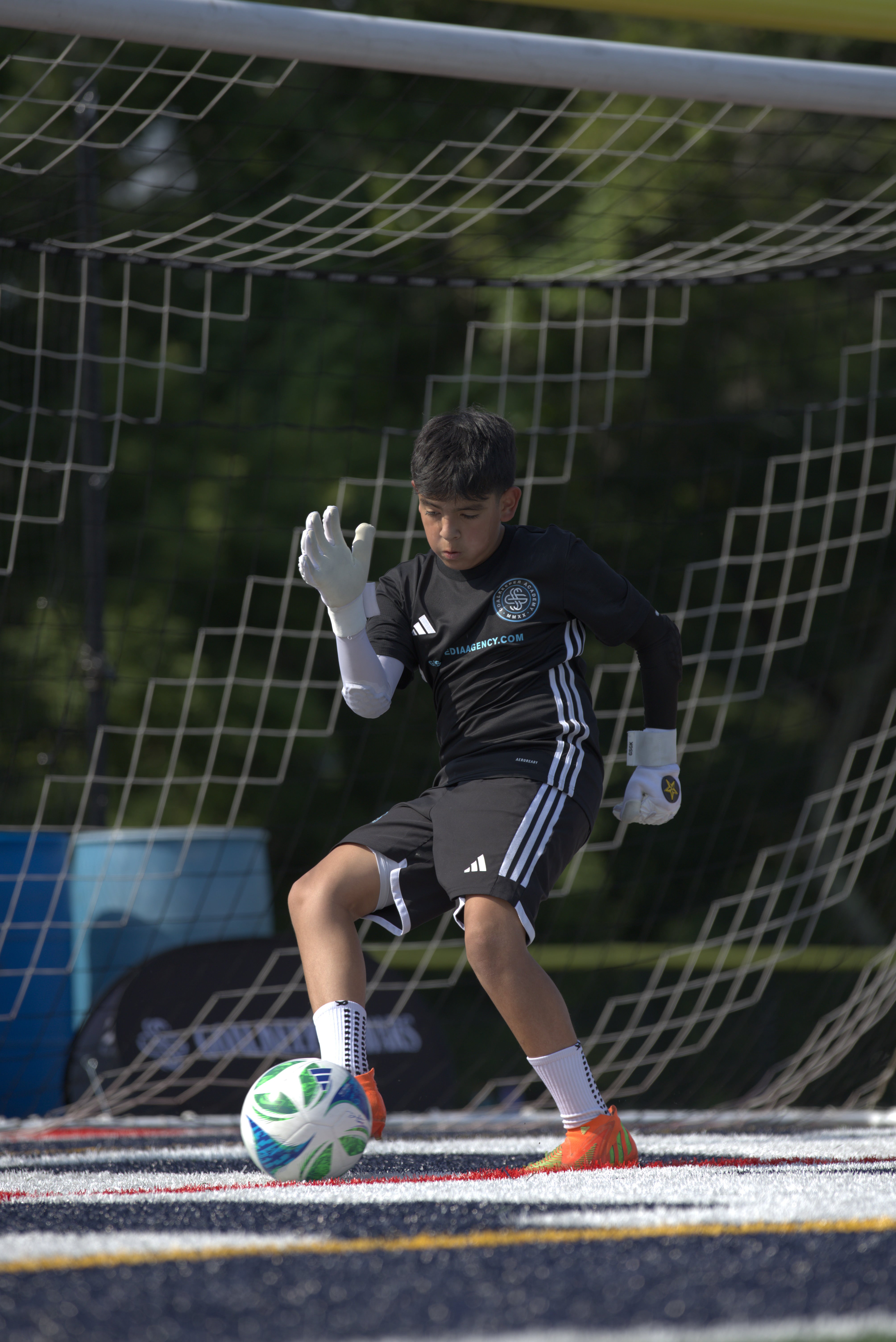 People in Goalkeeper gloves