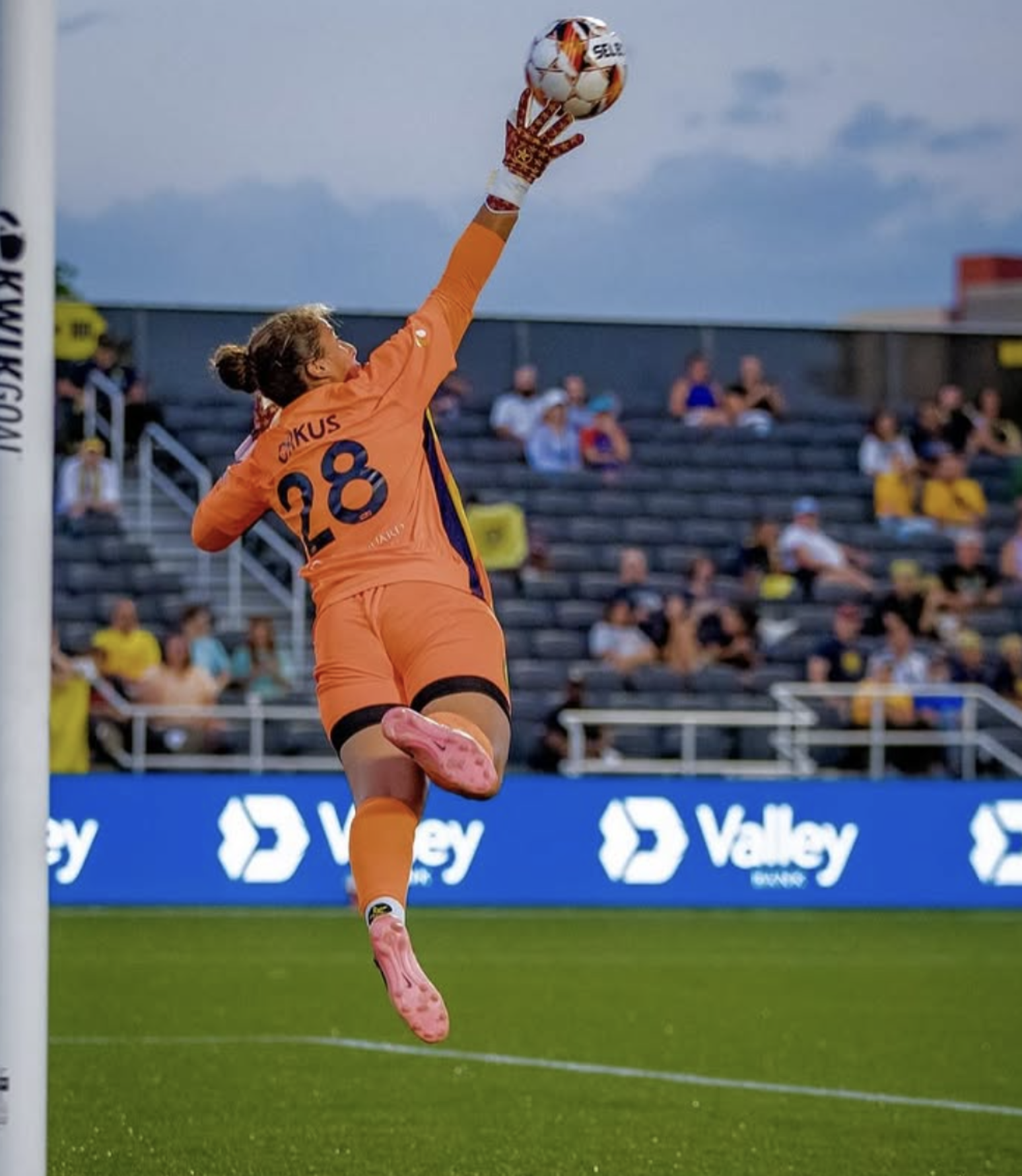 People in Goalkeeper gloves